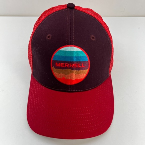 MERRELL RED UNISESX COMFORTABLE ADJUSTABLE BASEBALL CAP COOL